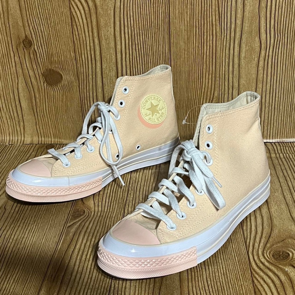 Converse 70s 1970s HI top sneakers light pastel pink Women’s 10 NIB